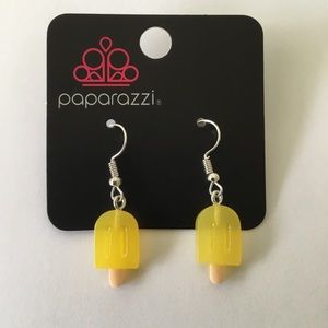 New Yellow Ice Cream Bar Earrings